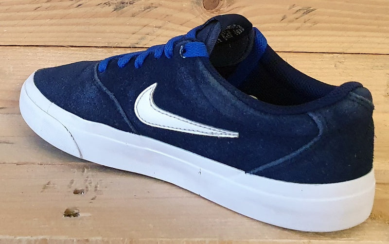 Nike SB Charge Low Suede Trainers UK4/US4.5Y/EU36.5 CT3112-400 Navy/White