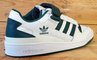Adidas Forum Leather Trainers UK10/US10.5/EU44.5 GY5835 White/Collegiate Green