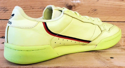 Adidas Continental 80 Leather Trainers UK8/US8.5/EU42 B41675 Semi Frozen Yellow