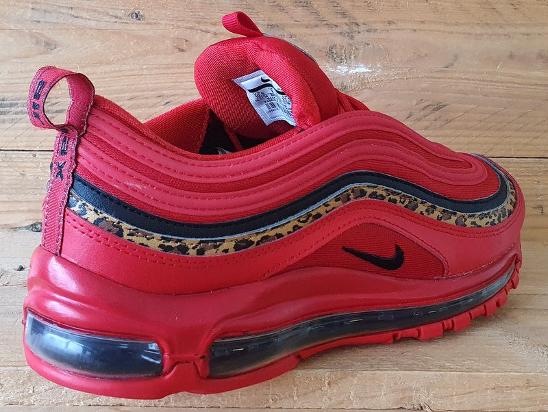 Nike Air Max 97 Low Trainers UK8/US10.5/EU42.5 BV6113-600 Leopard Pack Red