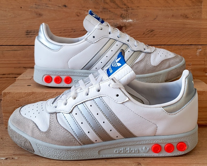 Adidas Originals G.S. Low Trainers UK8/US8.5/EU42 H01818 White/Silver Metallic