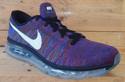 Nike Flyknit Air Max Low Trainers UK10/US11/EU45 620469-016 Purple Multicolour