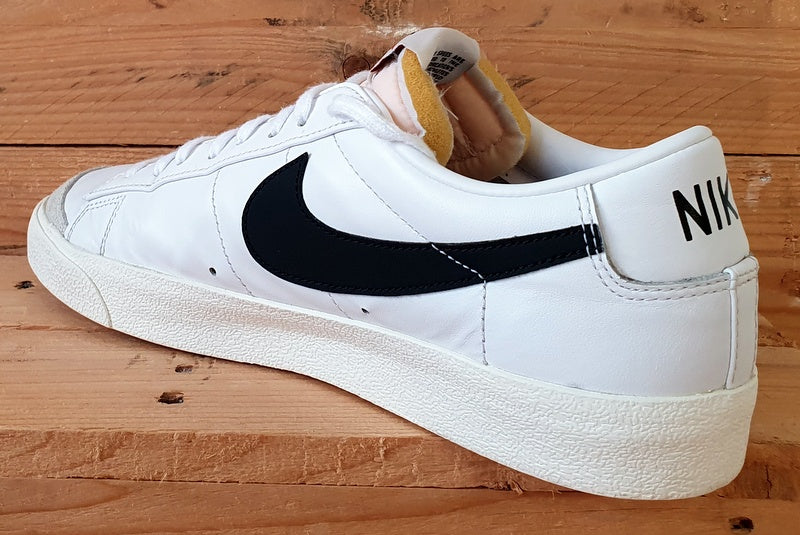 Nike Blazer Low 77 Leather Trainers UK10/US11/EU45 DA6364-101 White/Black