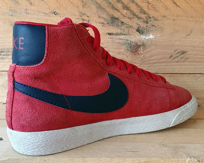 Nike Blazer Mid Suede Trainers UK5/US5.5Y/EU38 539929-640 Red/Navy/White