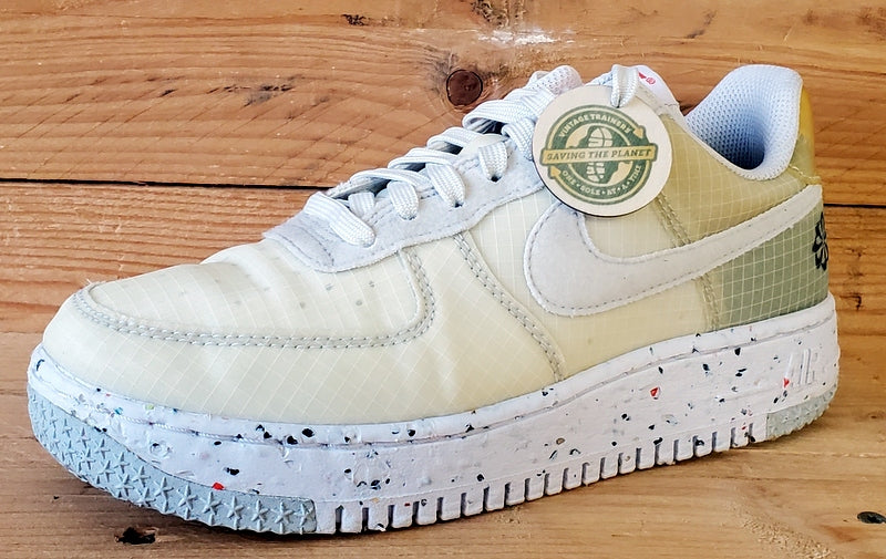 Nike Air Force 1 Crater Textile Trainers UK4/US6.5/EU37.5DO7692-100 Cream/White
