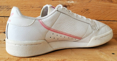 Adidas Continental 80 Low Leather Trainers UK8/US9.5/EU42 G27722 White/Pink