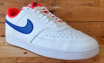 Nike Court Vision Low Leather Trainers UK12/US13/EU47.5 CD5463-104 White/Blue
