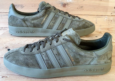 Adidas Originals Broomfield Low Suede Trainers UK9/US9.5/EU43 H01789 Orbit Green