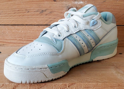 Adidas Rivalry Low Leather Trainers UK4/US4.5/EU36.5 EF6412 White/Green