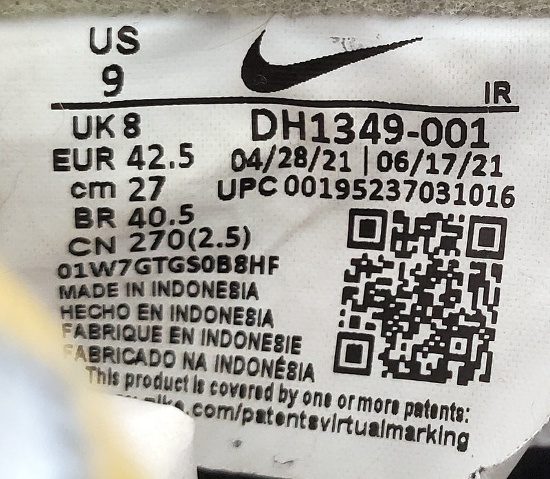 Nike Waffle Trainer 2 Low Textile Trainers UK8/US9/EU42.5 DH1349-001 Black/White