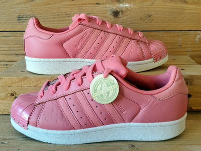 Adidas Superstar Low leather Trainers UK4/US5.5/EU36.5 BY9750 Pink/White