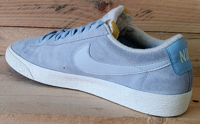 Nike Blazer Low Suede Trainers UK5 US7.5 EU38.5 517371 402 Blue White VintageTrainers