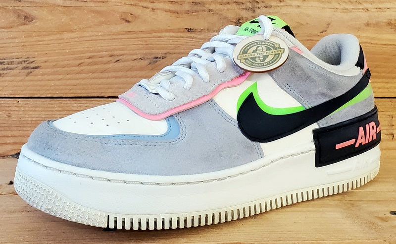 Nike Air Force 1 Shadow Low Trainers UK6/US8.5/EU40 CU8591-101 Sunset Pulse Blue