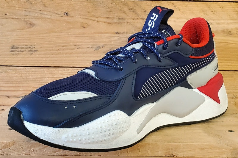 Puma RS-X Low Textile Trainers UK12/US13/EU47 369666-05 Navy/Grey/White