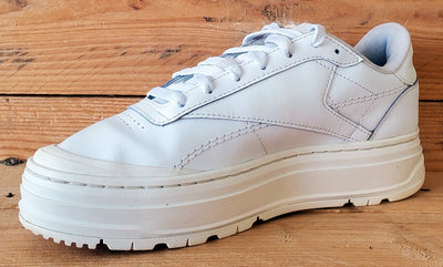 Reebok Club C Double Geo Low Leather Trainers UK5/US7.5/EU38 H69140 White
