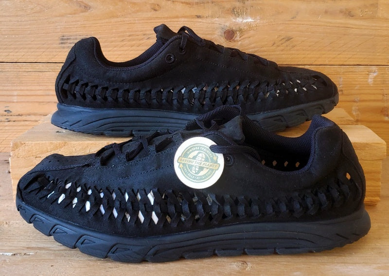 Nike Mayfly Woven Low Suede Trainers UK10/US11/EU45 833132-003 Triple Black