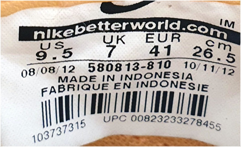 Nike Blazer Premium Mid Suede Trainers UK7/US9.5/EU41 580813-810 Orange/White