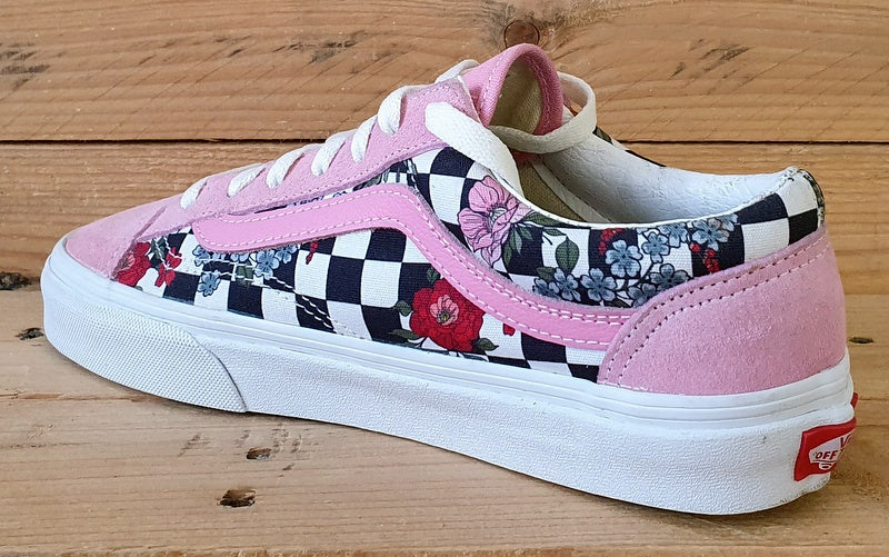 Vans Off The Wall Trainers UK5/US7.5/EU38 721278 Rosebloom Floral Checkerboard