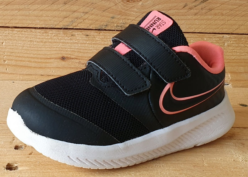 Nike Star Runner 2 Kids Textile Trainers UK7.5/US8C/EU25 AT1803-002 Black/Pink