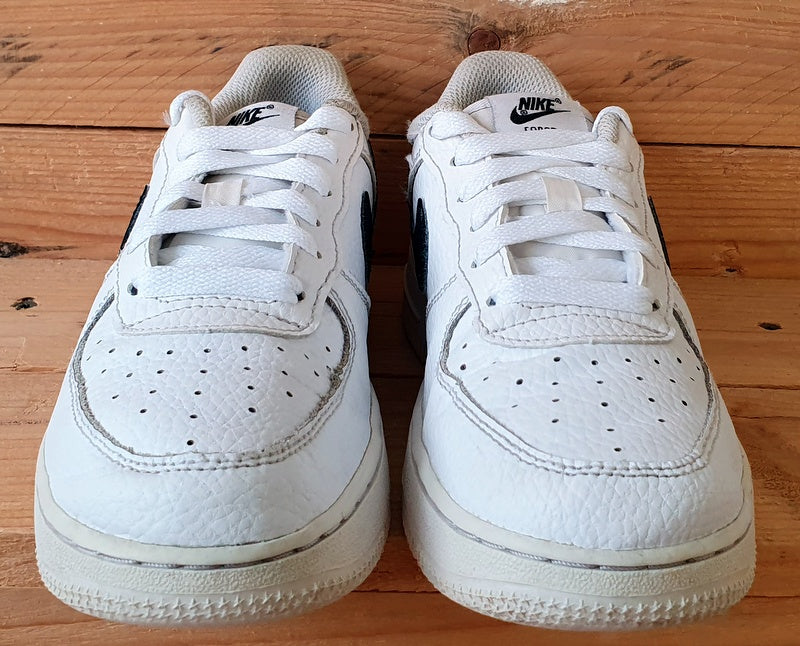 Nike Air Force 1 Low Leather Trainers CZ1685-100 White/Black UK2/US2.5Y/EU34