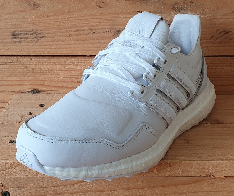 Adidas Ultra Boost Low Leather Trainers UK7 US7.5 EU40.5 EF1355 Triple White VintageTrainers