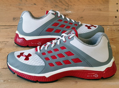 Under Armour Micro G Assert 6 Trainers UK8.5/US9.5/EU43 1240596-100 Grey/Red