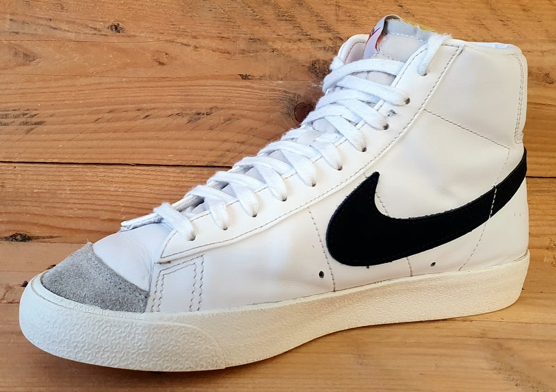 Nike Blazer Mid 77 Leather Trainers UK7/US9.5/EU41 CZ1055-100 White/Black