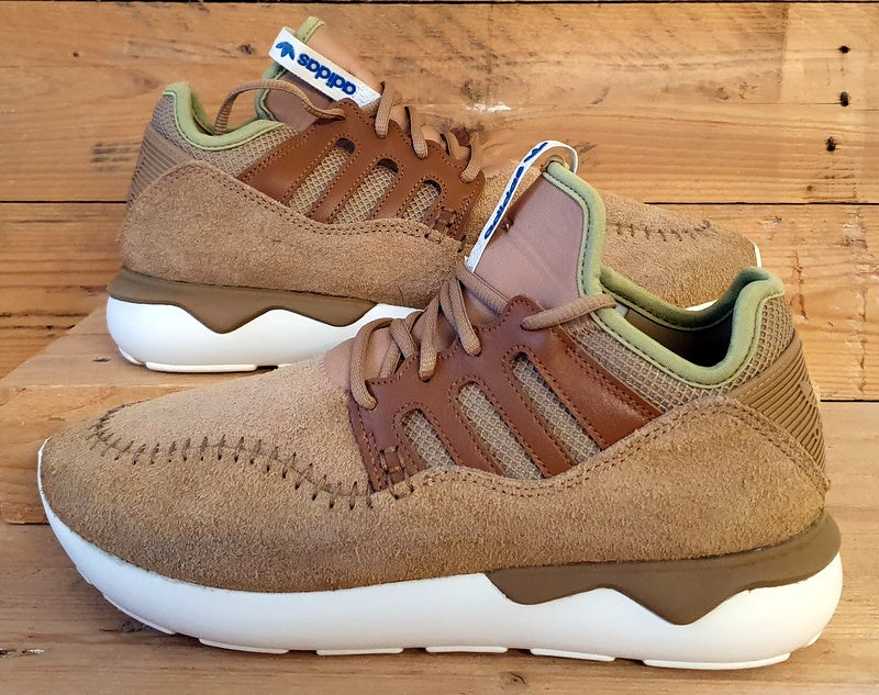 Adidas Tubular Moc Runner Low Suede Trainers UK9/UK9.5/EU43 B25786 Timber Beige