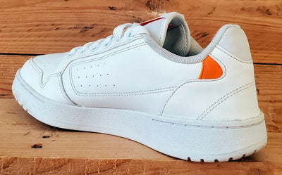 Adidas Originals NY 90 Low Leather Trainers UK7.5/US8/EU41 GV8848 White/Orange