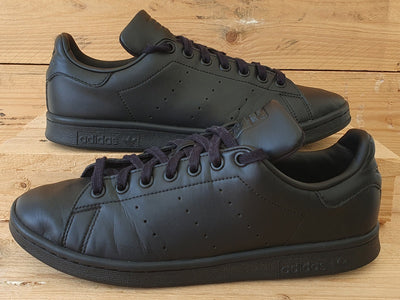 Adidas Stan Smith Low Leather Trainers UK8/US8.5/EU42 FX5499 Triple Black