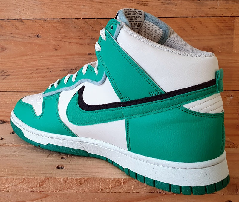 Nike Dunk High SE Leather Trainers UK10/US11/EU45 DO9775-001 Stadium Green