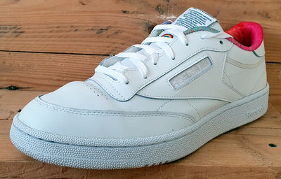 Reebok Club C 85 Pride Low Leather Trainers UK11/US12/EU45.5 FX4771 White Multi