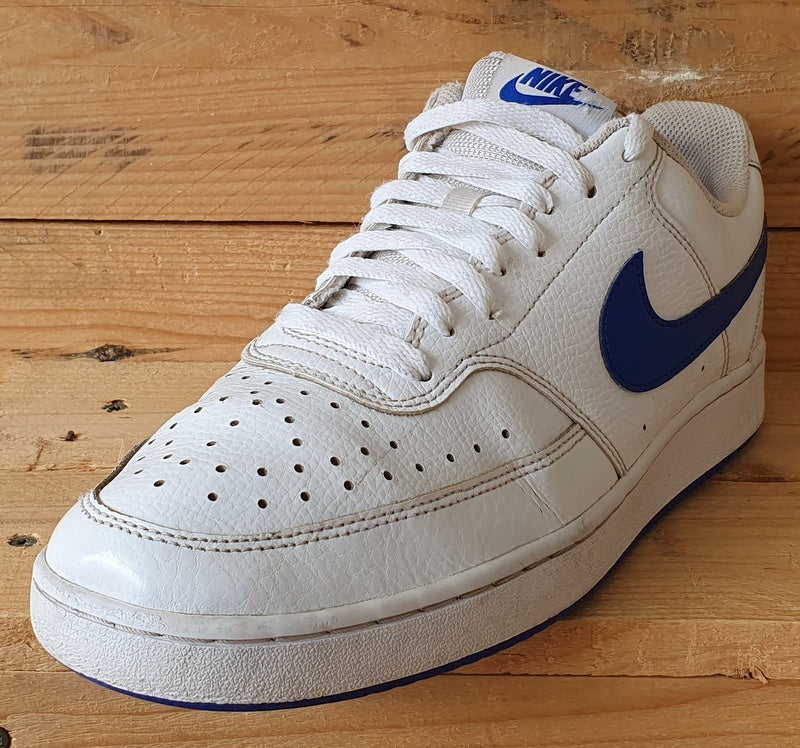 Nike Court Vision Leather Trainers UK8/US9/EU42.5 CD5463-103 White/Game Royal