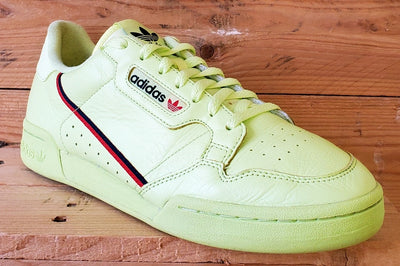 Adidas Continental 80 Leather Trainers UK11/US11.5/E46 B41675 Semi Frozen Yellow