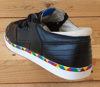 Adidas Originals Low Leather Trainers UK12/US12.5/EU47 G51677 Black/White/Multi