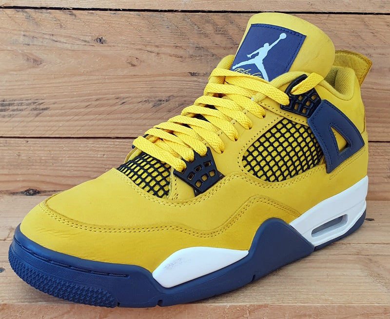 Nike Air Jordan 4 Retro Lightning Trainers UK8/US9/E42.5 CT8527-700 Yellow/Black