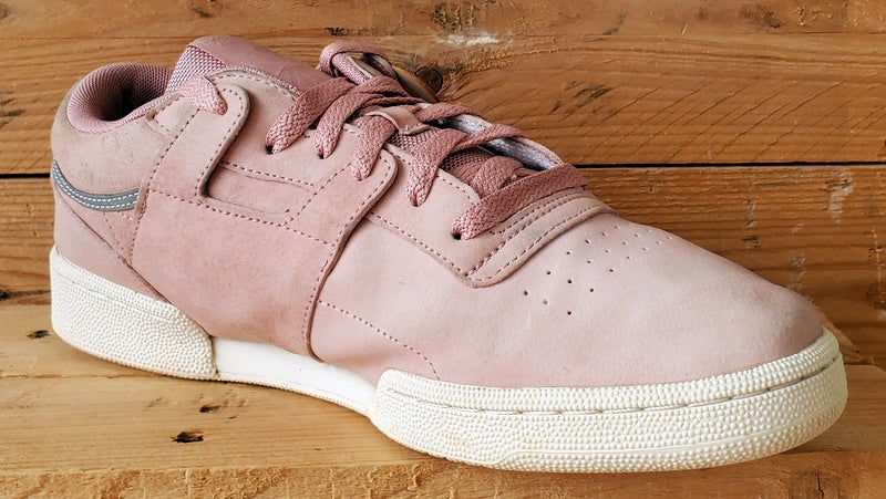 Reebok Club Workout Low Suede Trainers UK10/US11/EU44.5 BS9850 Chalk Pink