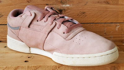 Reebok Club Workout Low Suede Trainers UK10/US11/EU44.5 BS9850 Chalk Pink