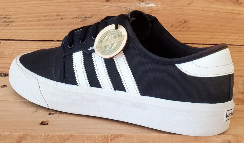 Adidas Seeley XT Low Canvas Trainers UK9.5/US10/EU44 GZ8568 Black/White/Gum