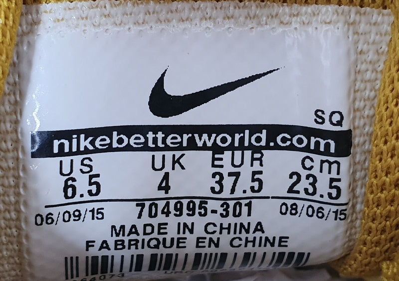 Nike Air Max 1 Ultra Moire Low Trainers UK4/US6.5/EU37.5 704995-301 Dark Citron