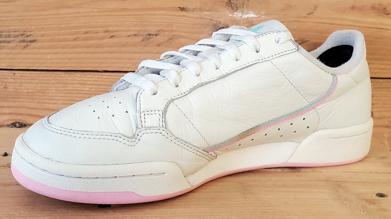 Adidas Continental 80 Low Leather Trainers UK8.5/US9/EU42.5 BD7645 Off White