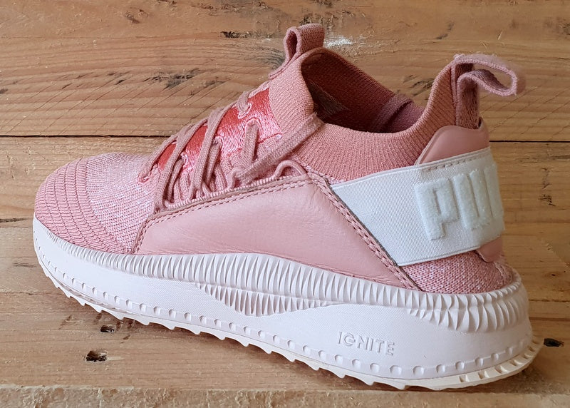 Puma Tsugi Shinsei Jun Low Textile Trainers UK4 US5 EU37 365489 06 Peach Pink VintageTrainers