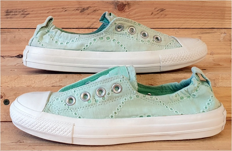 Converse Chuck Taylor All Star Low Canvas Trainers UK5/US7/EU37.5 543308F Green