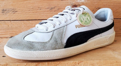 Puma Army Low Leather/Suede Trainers UK8.5/US9.5/EU42.5 386607-01 White/Black