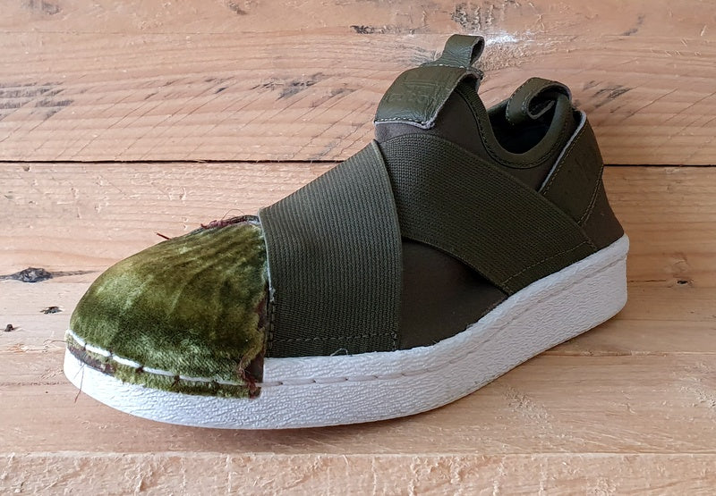 Adidas superstar slip on olive green on sale