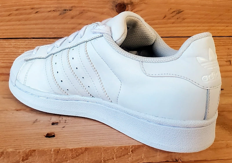 Adidas Superstar Low Leather Trainers UK4/US4.5/EU36.5 B23641 Triple White