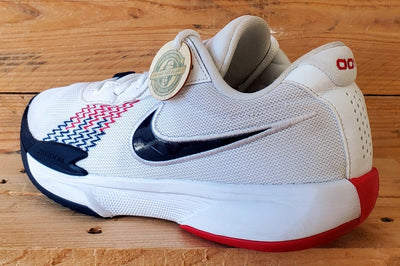 Nike Air Zoom G.T Low Textile Trainers UK8.5/US9.5/EU43 FB2599-104 White/Navy
