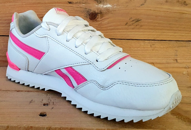 Reebok Royal Glide Low Leather Trainers UK5/US5.5/EU37 DV7262 White/Pink