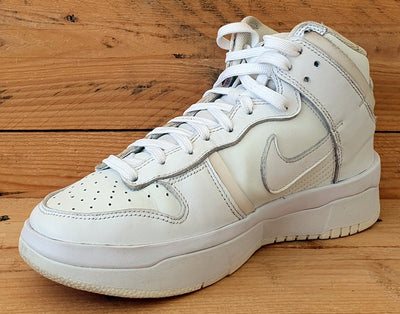 Nike Dunk Rebel High Leather Trainers DH3718-100 Triple White UK5/US7.5/EU38.5