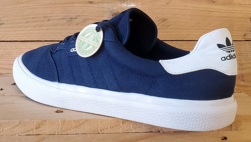 Adidas 3MC Vulc Low Canvas Trainers UK12/US12.5/EU47 B22707 Navy/White
